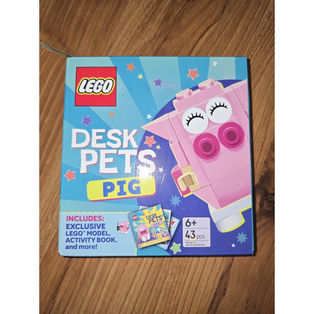 Lego Desk Pets Pink Pig Building Set 51799 with Activity Book and Accessories
